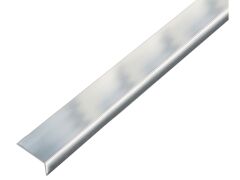 Winkelprofil ungleichschenklig Alu chromdesign - 15 x 10 x 1,0mm - 2000mm - selbstklebend