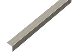 Winkelprofil Alu edelstahldesign dunkel - 1000mm - 20 x 20 x 1,0mm - selbstklebend