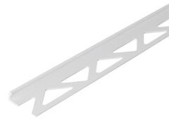 Fliesen-Abschlussprofil Kunststoff weiß - 2500 x 23,5 x 8 mm / Stärke 1,0 mm