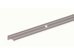 Treppenkanten-Schutzprofil Alu Silber eloxiert - versenkte Schraublöcher - 1000 x 24,5 x 10 mm / Stärke 1,5 mm