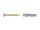10 Stück Schrauben/Dübel-Set - Stahl roh - vermessingt - 3 x 25 mm