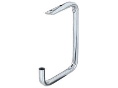 Deckenhaken, gebogen - galvanisch blau verzinkt - 70 x 160 mm - 12mm Rohr