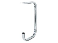 Deckenhaken. gebogen - galvanisch blau verzinkt - 155 x 255 mm - 18mm Rohr