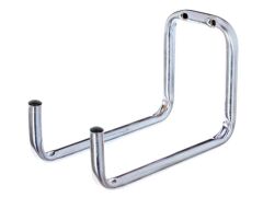 Wandhaken, doppelt angewiinkelt - galvanisch blau verzinkt - 120 x 160 x 90 mm - 12mm Rohr