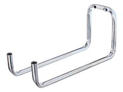 Wandhaken, doppelt abgewinkelt - galvanisch blau verzinkt - 120  x 245 x 90 mm - 12mm Rohr