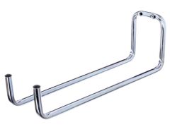 Wandhaken, doppelt abgewinkelt - galvanisch blau verzinkt - 120  x 330 x 90 mm - 12mm Rohr