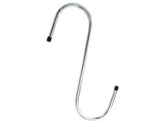 S-Haken, galvanisch blau verzinkt - Höhe 180 mm - 6 mm Rohr