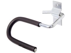 Skihalter, gebogen, Stahl galvanisch blau verzinkt - Höhe Haken 70 mm