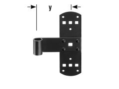 Kreuzband - 13mm Rolle genietet - Schwarz