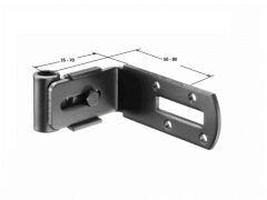 2-fach verstellbare Rolle. gekröpft 10 mm Dorn - Schwarz