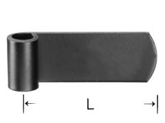 Winkelbandrolle für Verstellkreuz, Länge 115mm, 13mm Rolle - Schwarz