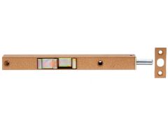 Rohrkantriegel m.Schieber, limbafarbig Hammerschlag,160x17x12