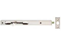 Rohrkantriegel mit Hebel, silber lackiert - 220x20x15