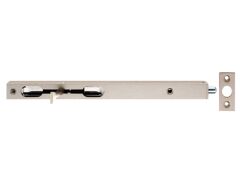 Rohrkantriegel mit Hebel, silber lackiert - 250x20x15