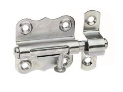 Grendelriegel ohne Feder, galvanisch verzinkt, dickschichtpassiviert - 47x46