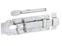 Stalltür-Schlossriegel, galvanisch verzinkt, dickschichtpassiviert, 2-seitig - 180x64