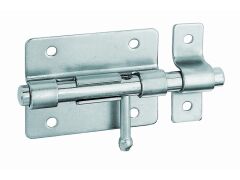 Bolzenriegel, Runder Griff, blau verzinkt - 66/100x52