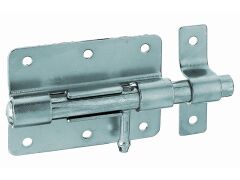 Bolzenriegel, Runder Griff, blau verzinkt - 80/120x58