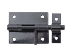 Bolzenriegel, Schwarz beschichtet - 66/100x52