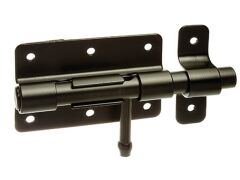 Bolzenriegel, Schwarz beschichtet - 88/140x67