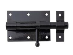 Bolzenriegel, Schwarz beschichtet - 100/160x66
