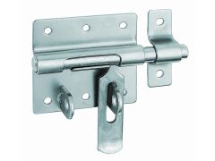 Bolzen-Schlossriegel, blau verzinkt - 66/100x52