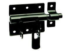 Bolzen-Schlossriegel, Schwarz beschichtet - 66/100x52