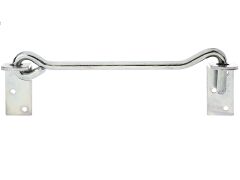 Sturmhaken mit Gegenplatte, verzinkt ,zum Aufschrauben 280x12