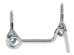 Sturmhaken,m.Öse,blau verzinkt ,zE,50x - 3