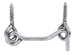 Sturmhaken,mit Öse, galvanisch verzinkt, dickschichtpassiviert - 4x60