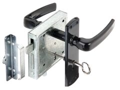 Kastenschloss,BB,mit Nachtriegel ,blau verzinkt 100x105