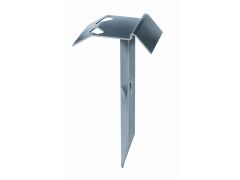 Auflaufstütze, mit angeschweißtem Erddorn, feuerverzinkt ,125