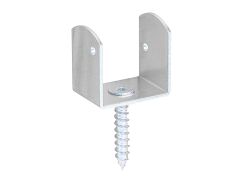 Flechtzaunhalter, U-Form, verzinkt, 83x38
