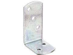 24 Stück Flechtzaunhalter-Winkel, hell verzinkt, disp, 60x40mm