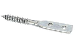 Flechtzaunhalter, Blattschrauben-Form,galvanisch verzinkt, dickschichtpassiviert, 80x12