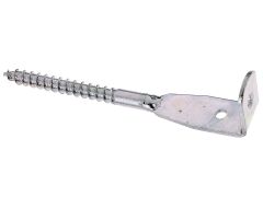 Flechtzaunhalter, Blattschrauben-Form, abgewinkelt, Galvanisch verzinkt, 160