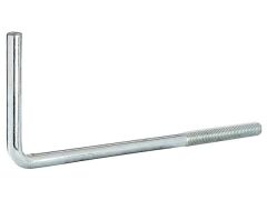 Zaunriegelhalter - blau verzinkt - zum Durchschrauben  -  190 x 110 mm - Durchmesser 10,7 mm