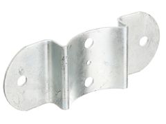 Zaun-Riegelbeschlag für Pfosten und Halbrund-Zaunriegel 100 mm - feuerverzinkt  -  70 x 180