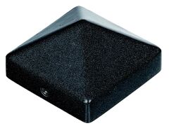 Pfosten-Kappe für Holzpfosten - hohe Form - ALU anthr./metallic  -  70 x 70