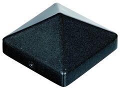 Pfosten-Kappe für Holzpfosten - hohe Form - ALU anthr./metallic  -  90 x 90