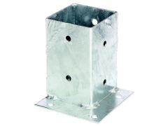 Aufschraubhülse für Vierkantholzpfosten - Ecke - feuerverzinkt  -  91 x 91