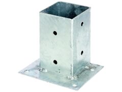 Aufschraubhülse für Vierkantholzpfosten - gerade - feuerverzinkt  -  91 x 91
