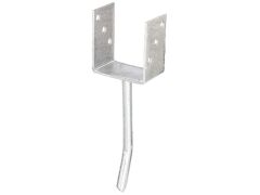 U-Pfostenträger mit Rundstahl-Betonanker - Typ367 - feuerverzinkt -  91 x 100