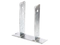 U-Pfostenträger - Typ345 - feuerverzinkt - zum Aufschrauben -  91 x 200