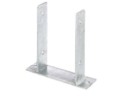 U-Pfostenträger - Typ345 - feuerverzinkt - zum Aufschrauben -  121 x 200