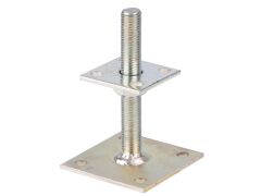 I-Pfostenträger - verstellbar 30-150 - galvanisch verzinkt, dickschichtpassiviert - zum Aufschrauben -  70 x 70