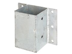 Pfostenträger zum Anschrauben / Anschraubhülse, Feuerverzinkt  -  91 x 91