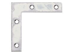 12 Stück Möbelwinkel/Eckwinkel, sendzimirverzinkt, 50x50x10