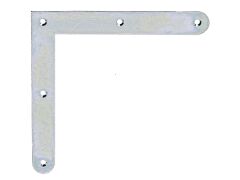 Eckwinkel mit abgerundeten Enden, galvanisch verzinkt, dickschichtpassiviert - 150x150x20