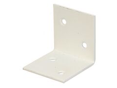 Breitwinkel gleichschenklig, weiß zinkphosphatiert - 40x40x40